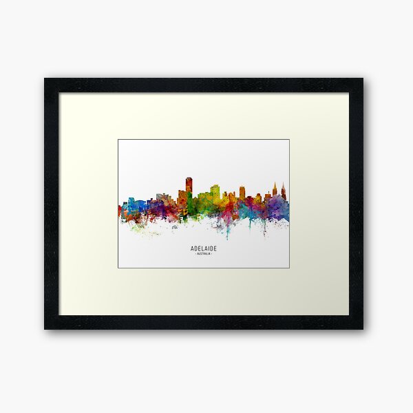 Item preview, Adelaide Australia Skyline designed and sold by ArtPrints.