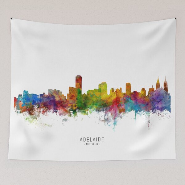 Item preview, Adelaide Australia Skyline designed and sold by ArtPrints.