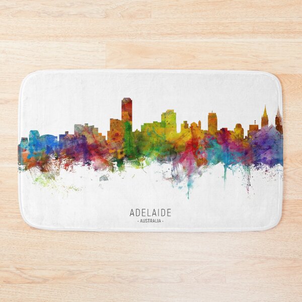 Item preview, Adelaide Australia Skyline designed and sold by ArtPrints.