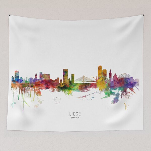 Item preview, Liege Belgium Skyline designed and sold by ArtPrints.