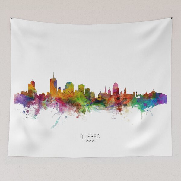 Item preview, Quebec Canada Skyline designed and sold by ArtPrints.