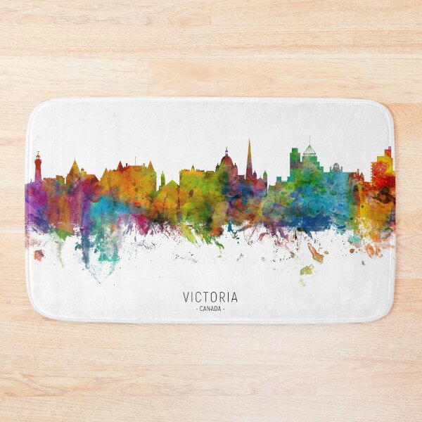 Artikelvorschau, Victoria Canada Skyline entworfen und verkauft von ArtPrints.