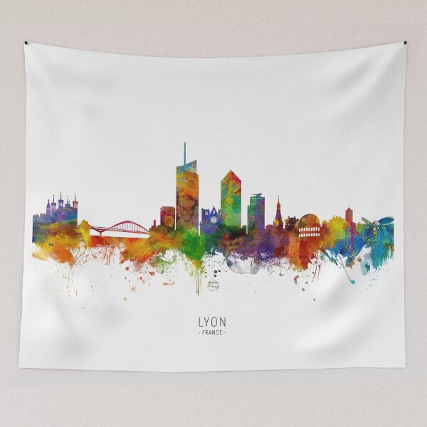 Item preview, Lyon France Skyline designed and sold by ArtPrints.