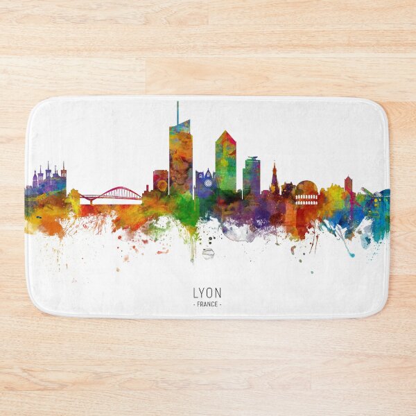 Item preview, Lyon France Skyline designed and sold by ArtPrints.