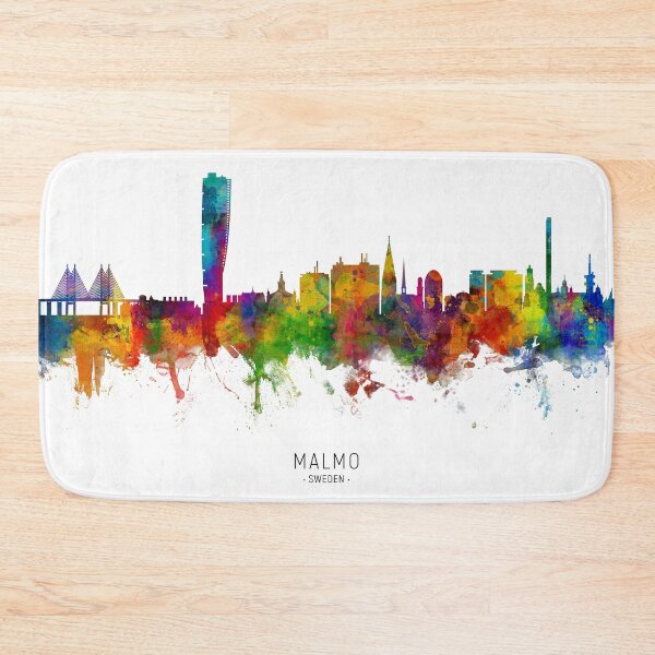 Item preview, Malmo Sweden Skyline designed and sold by ArtPrints.