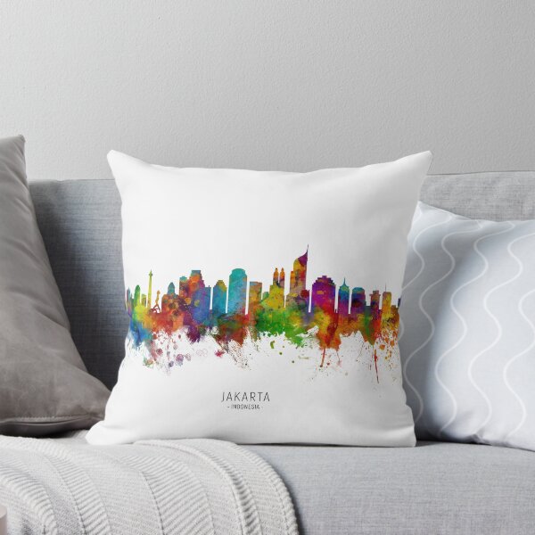 Item preview, Jakarta Skyline Indonesia designed and sold by ArtPrints.