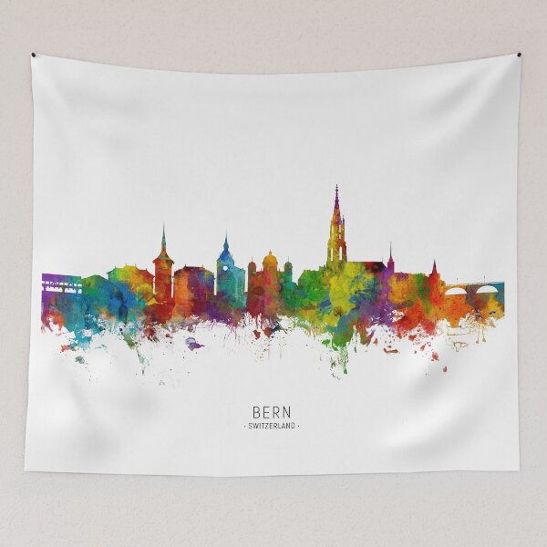 Item preview, Bern Switzerland Skyline designed and sold by ArtPrints.