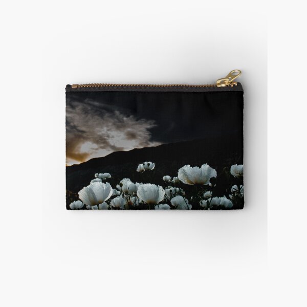 Item preview, White Flowers on Black Background in Los Padres National Forest designed and sold by TheWonderWays.