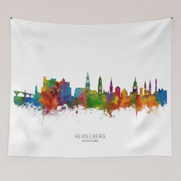 Item preview, Heidelberg Germany Skyline designed and sold by ArtPrints.