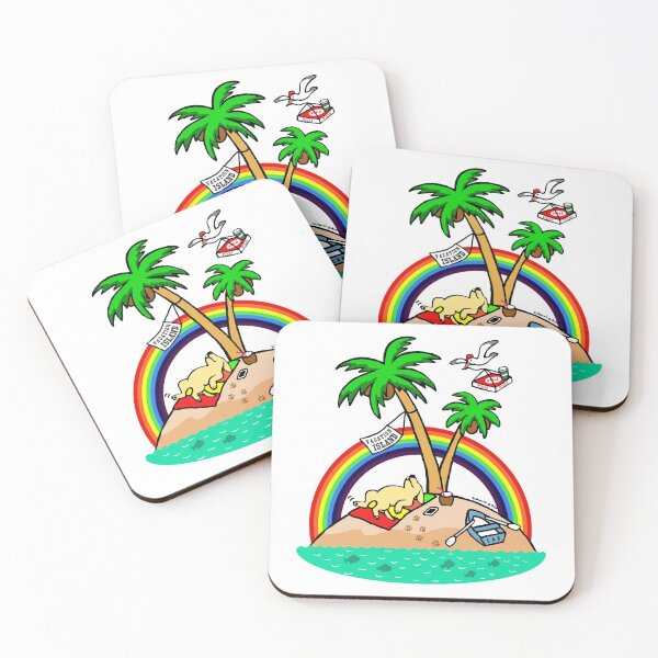 Item preview, Vacation Island Yellow Labrador designed and sold by HappyLabradors.
