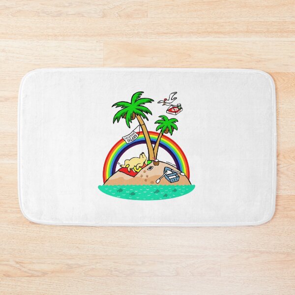 Item preview, Vacation Island Yellow Labrador designed and sold by HappyLabradors.