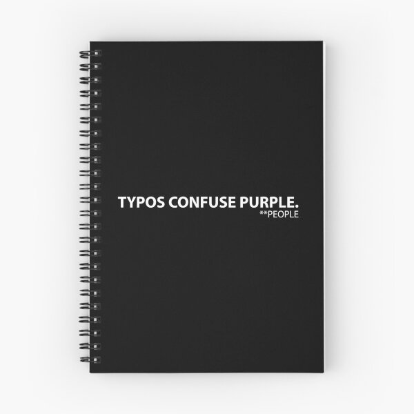 Item preview, Typos Confuse Purple People designed and sold by Evelyusstuff.