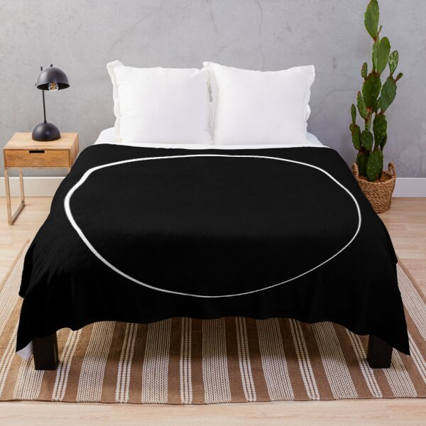 Item preview, Extremly Thin Eclipse Circle | White on Black Ground - Minimalism Art Design designed and sold by Dator.