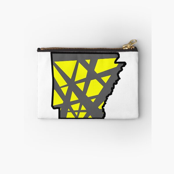 Item preview, Arkansas State Map Yellow and Gray Geometric Pattern designed and sold by lukaskugler.