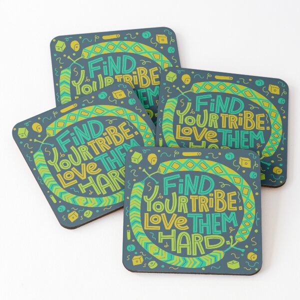 Item preview, Find Your Tribe, Love Them Hard designed and sold by Natalia Mikhaleva.