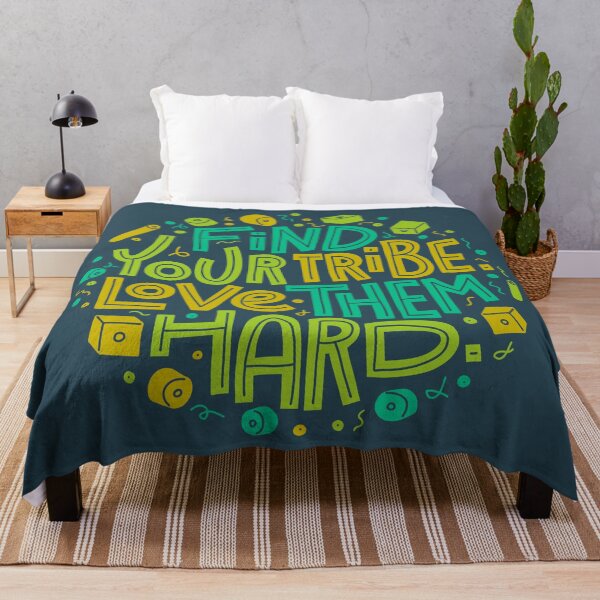 Item preview, Find Your Tribe, Love Them Hard designed and sold by Natalia Mikhaleva.