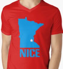 Minnesota nice geek funny nerd Men's V-Neck T-Shirt