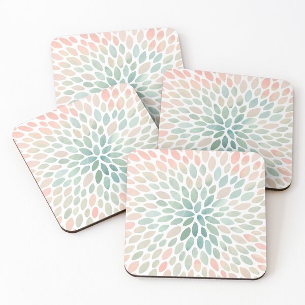 Item preview, Floral Bloom Pattern, Coral, Peach, Green designed and sold by meggydesigns.