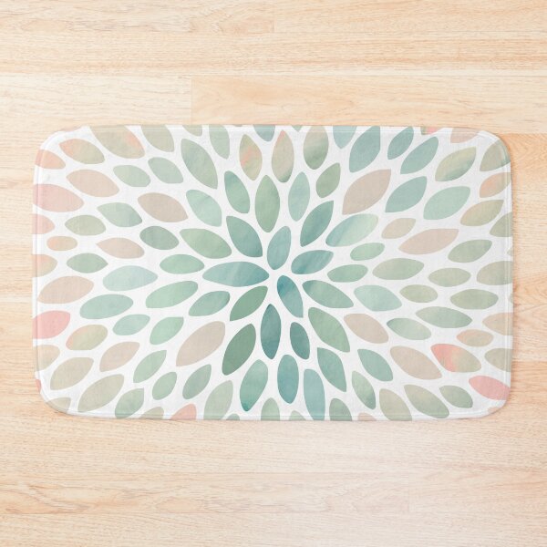 Item preview, Floral Bloom Pattern, Coral, Peach, Green designed and sold by meggydesigns.
