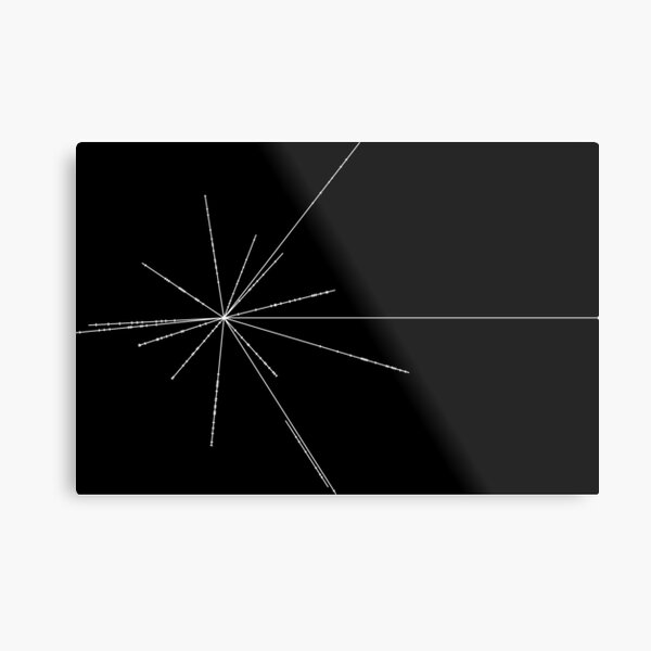 Solar Location Map Voyager Golden Record Metal Print