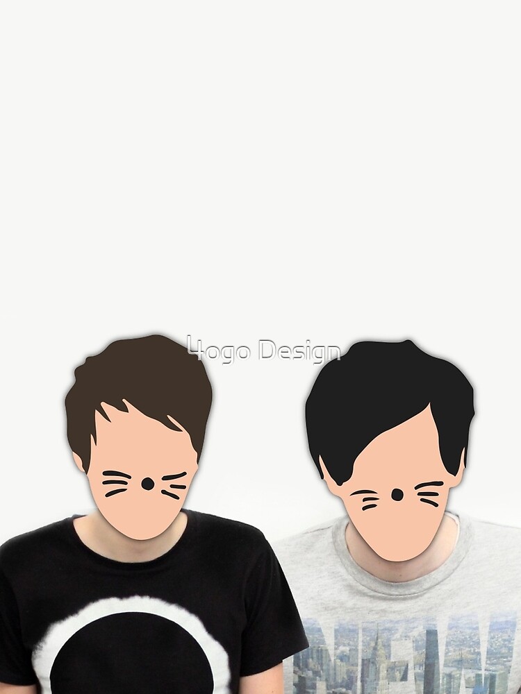 "Dan & Phil - Cartoon Faces" Mini Skirt by MBroadbridgee | Redbubble