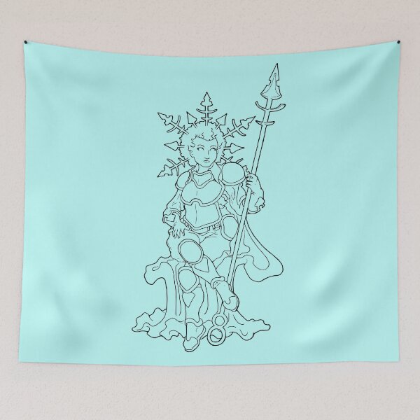 Item preview, Winter Avatar Woman Goddess, transparent line-art designed and sold by rootinspiration.