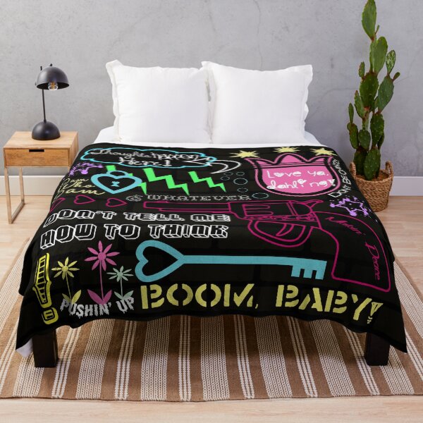 Item preview, "Girl Interrupted" Thoughts, Quotes, Sayings, Funny, Humor, Typography, Gun, Hearts, Loaded, Neon, Pink, Blue, Green, Yellow, Thunderbolt, Cloud, designed and sold by CanisPicta.