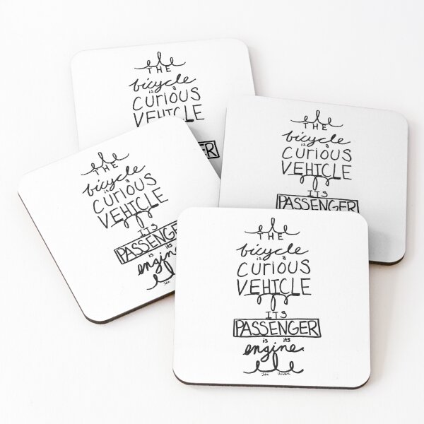 Item preview, The Curious Bicycle White/Black designed and sold by k.d schubach.