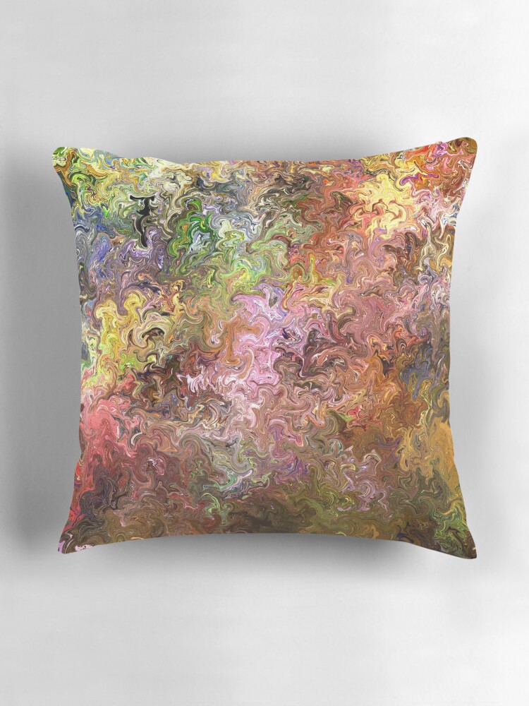 Thumbnail 3 of 4, Pillow, Color flow designed and sold by VWDigitalPaint.