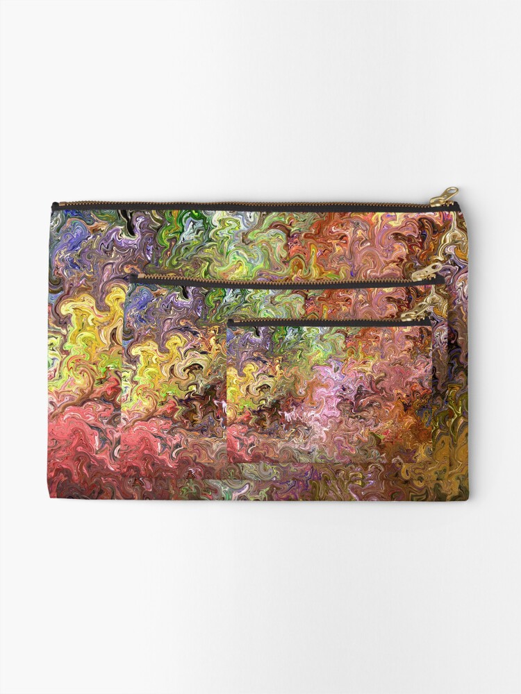 Thumbnail 2 of 4, Zipper Pouch, Color flow designed and sold by VWDigitalPaint.