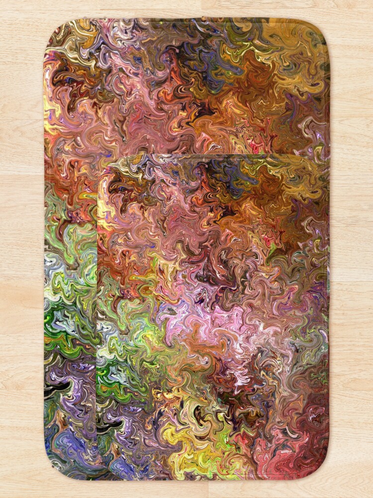 Thumbnail 5 of 6, Bath Mat, Color flow designed and sold by VWDigitalPaint.