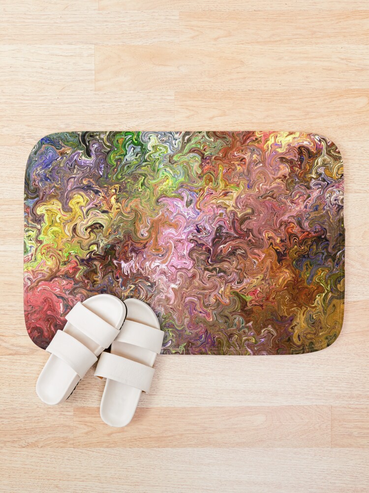 Thumbnail 1 of 6, Bath Mat, Color flow designed and sold by VWDigitalPaint.