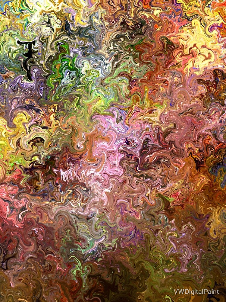 Thumbnail 5 of 5, A-Line Dress, Color flow designed and sold by VWDigitalPaint.