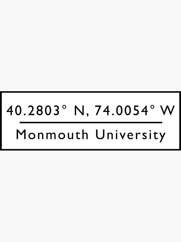 "Monmouth University" Sticker by cocreations Redbubble