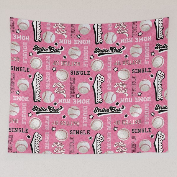 Item preview, Baseball Hall of Fame - Pink designed and sold by WickedRefined - Nicole Demereckis.