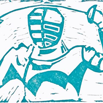 Artwork thumbnail, aqua fencer by Tensegrity