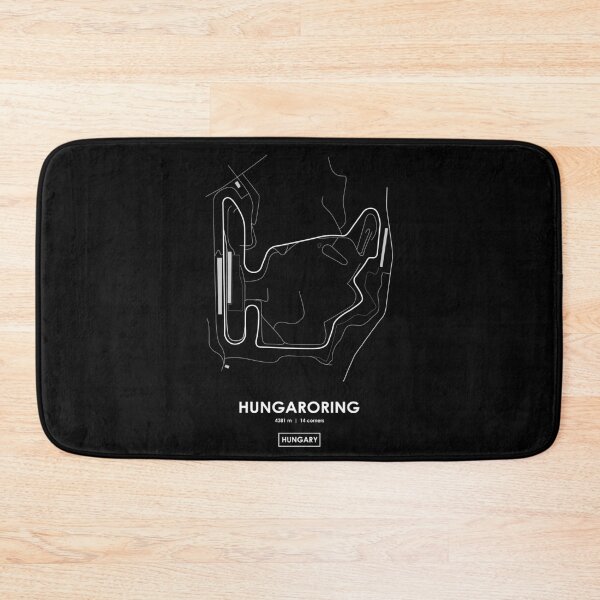 Item preview, Hungaroring - Hungary Track Map WHITE designed and sold by andreanastasio.