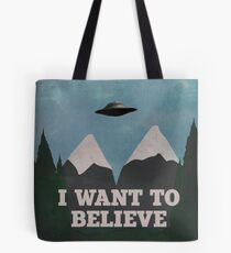 X-Files Twin Peaks mashup v2 Tote Bag