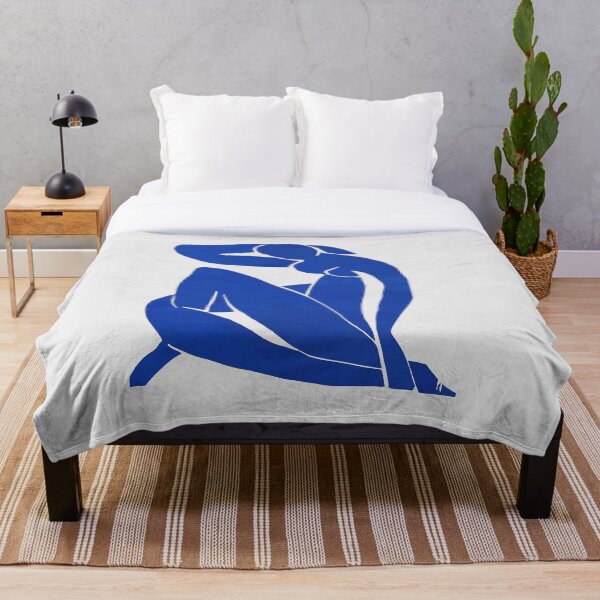 Henri Matisse - Blue Nude 1952 - Original Artwork Reproduction Throw Blanket