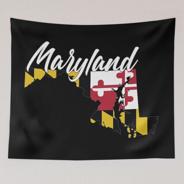 Item preview, Maryland State Flag Cute County Map designed and sold by polliadesign.