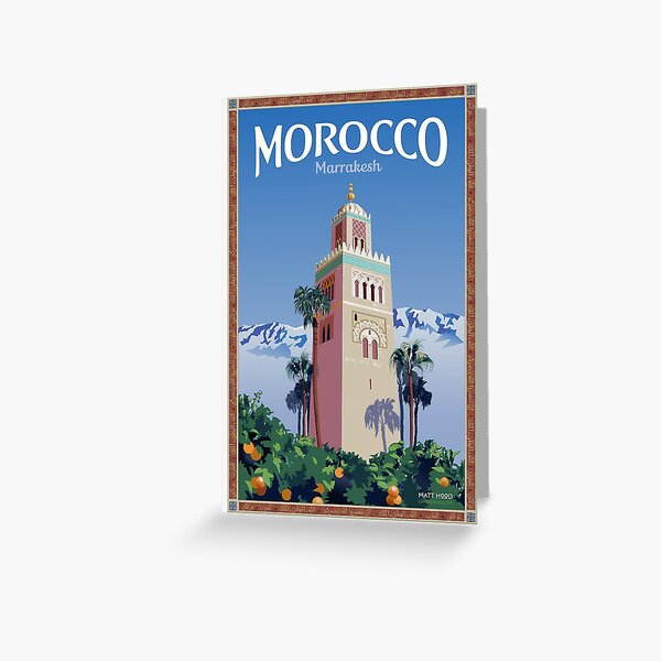 Visit Marrakesh Greeting Card