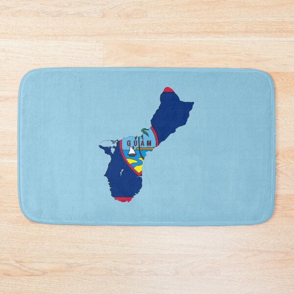 Item preview, Guam Map with Guamanian Flag designed and sold by Havocgirl.