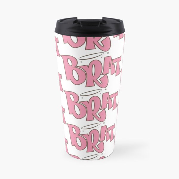 Pink Brat Logo Thermobecher