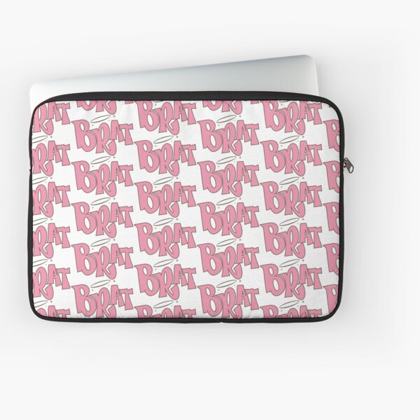 Pink Brat logo Laptop Sleeve
