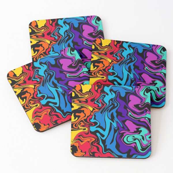 Item preview, Neon Colorful Marble Effect  designed and sold by Working Pajama.