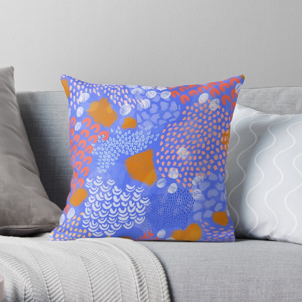 Midnight Garden Throw Pillow