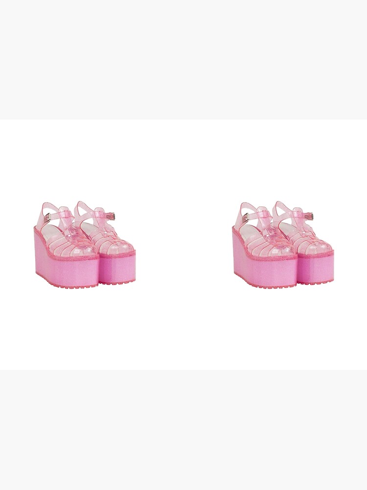 Pink Glitter Jelly Shoes