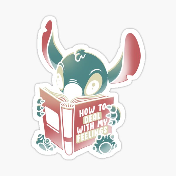 How to Deal With My Feelings Funny Book Alien Sticker
