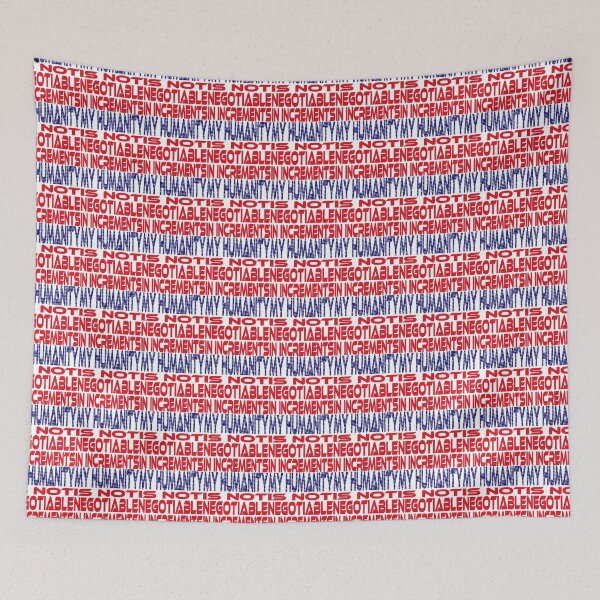 Item preview, #OurPatriotism: My Humanity is Not Negotiable in Increments (Red, White, Blue) by Grey Williamson designed and sold by Carbon-Fibre Media.