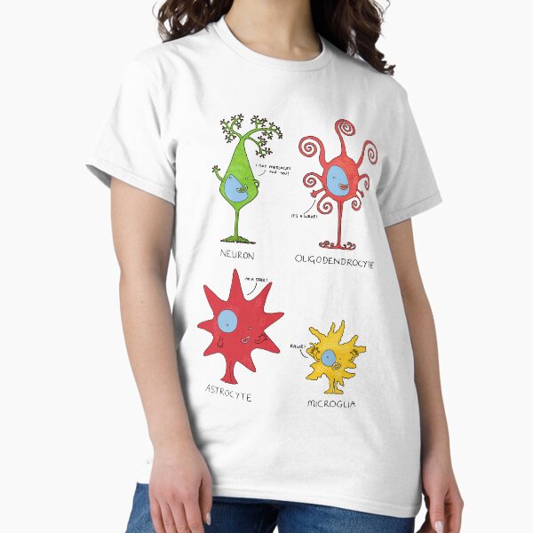 Vista previa del artículo con la obra «¡Encuentra tus células cerebrales! - ALTO», diseñado y vendido por Cartoon Neuron by Immy Smith.